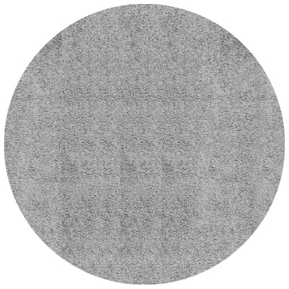 Tappeto Shaggy PAMPLONA a Pelo Lungo Moderno Grigio Ø 120 cm - homemem39