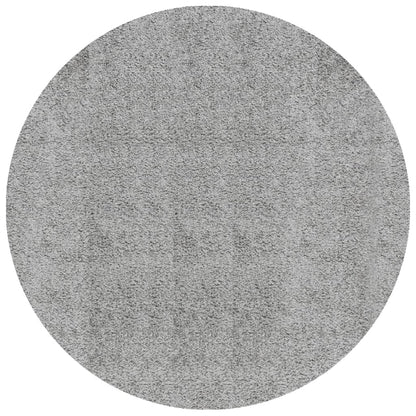 Tappeto Shaggy PAMPLONA a Pelo Lungo Moderno Grigio Ø 160 cm - homemem39
