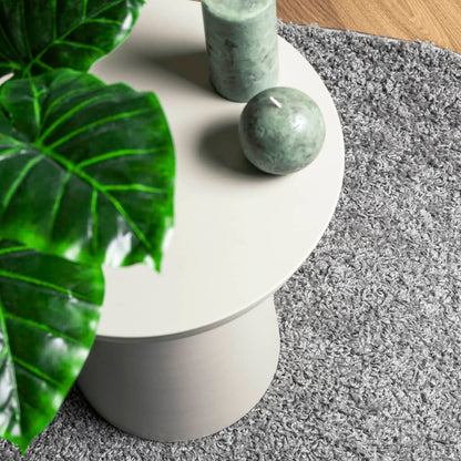 Tappeto Shaggy PAMPLONA a Pelo Lungo Moderno Grigio Ø 160 cm - homemem39