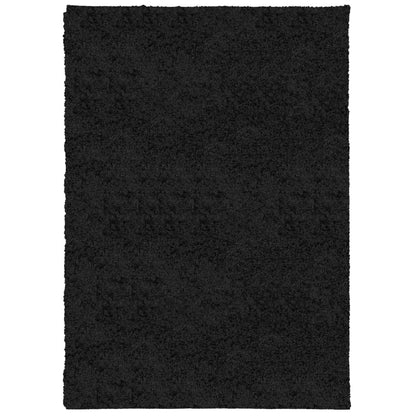 Tappeto Shaggy PAMPLONA a Pelo Lungo Moderno Nero 120x170 cm - homemem39