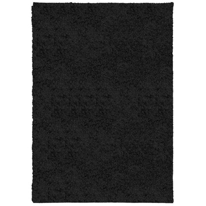 Tappeto Shaggy PAMPLONA a Pelo Lungo Moderno Nero 160x230 cm - homemem39