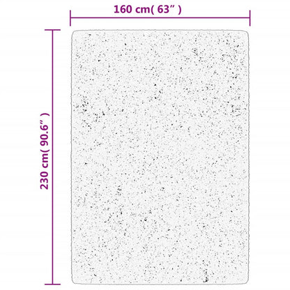 Tappeto Shaggy PAMPLONA a Pelo Lungo Moderno Nero 160x230 cm - homemem39