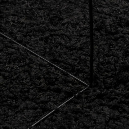Tappeto Shaggy PAMPLONA a Pelo Lungo Moderno Nero 200x280 cm - homemem39