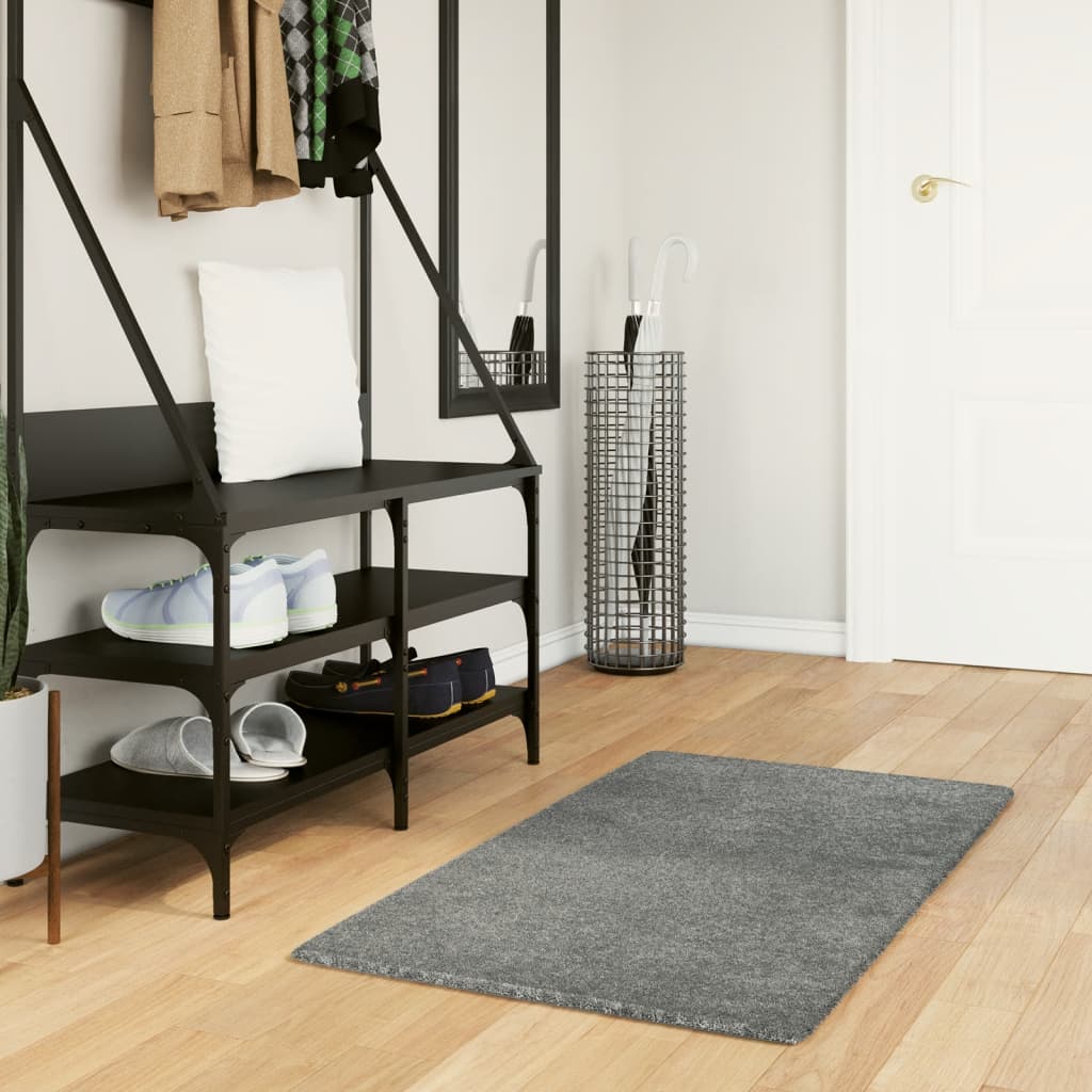 Tappeto Shaggy PAMPLONA a Pelo Lungo Moderno Verde 60x110 cm - homemem39