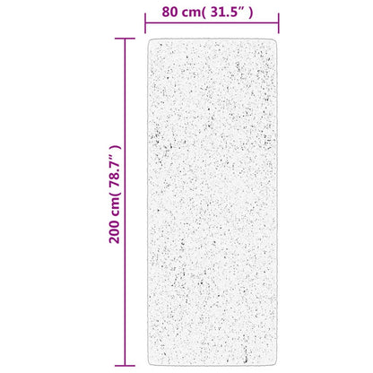 Tappeto Shaggy PAMPLONA a Pelo Lungo Moderno Verde 80x200 cm | homemem39