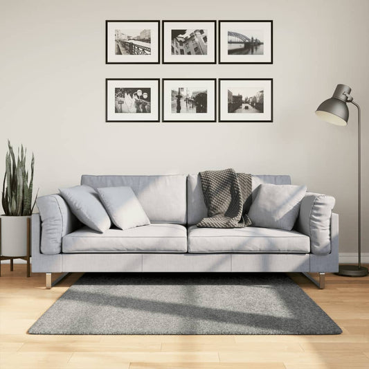 Tappeto Shaggy PAMPLONA a Pelo Lungo Moderno Verde 120x120 cm - homemem39