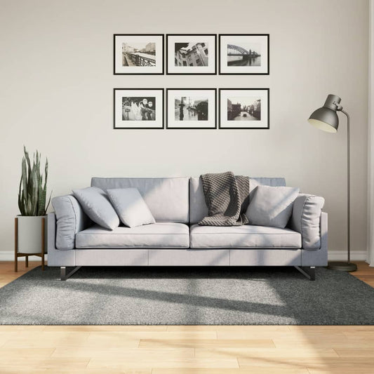 Tappeto Shaggy PAMPLONA a Pelo Lungo Moderno Verde 140x200 cm - homemem39