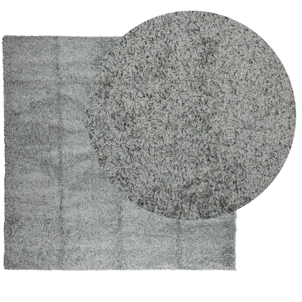 Tappeto Shaggy PAMPLONA a Pelo Lungo Moderno Verde 160x160 cm - homemem39