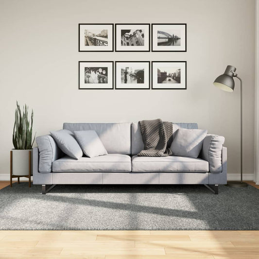 Tappeto Shaggy PAMPLONA a Pelo Lungo Moderno Verde 160x230 cm - homemem39
