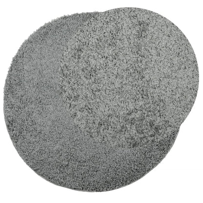 Tappeto Shaggy a Pelo Lungo Moderno Verde Ø 100 cm - homemem39