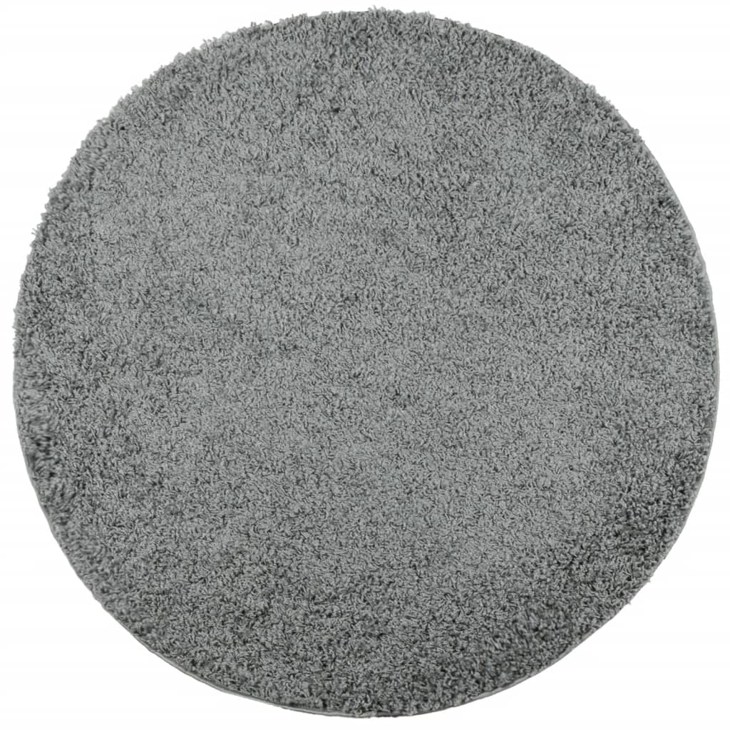 Tappeto Shaggy PAMPLONA a Pelo Lungo Moderno Verde Ø 200 cm