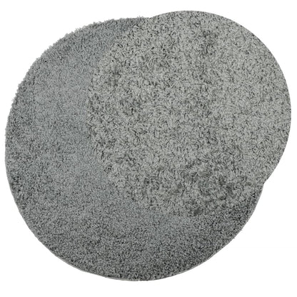 Tappeto Shaggy PAMPLONA a Pelo Lungo Moderno Verde Ø 200 cm