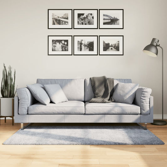 Tappeto Shaggy PAMPLONA a Pelo Lungo Moderno Blu 80x150 cm - homemem39