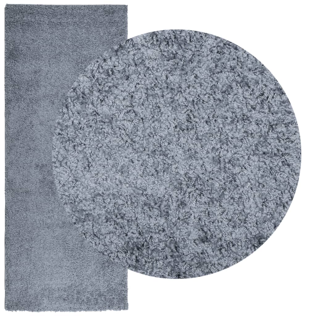 Tappeto Shaggy PAMPLONA a Pelo Lungo Moderno Blu 80x200 cm - homemem39