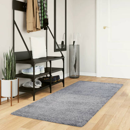 Tappeto Shaggy PAMPLONA a Pelo Lungo Moderno Blu 80x200 cm - homemem39