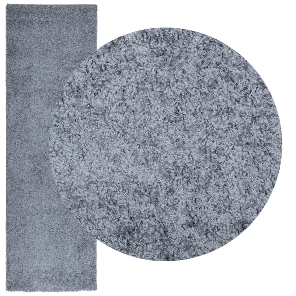 Tappeto Shaggy PAMPLONA a Pelo Lungo Moderno Blu 80x250 cm - homemem39