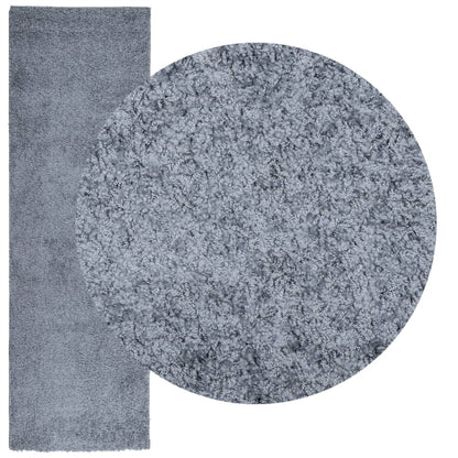 Tappeto Shaggy PAMPLONA a Pelo Lungo Moderno Blu 80x250 cm - homemem39