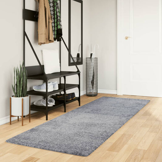 Tappeto Shaggy PAMPLONA a Pelo Lungo Moderno Blu 80x250 cm - homemem39
