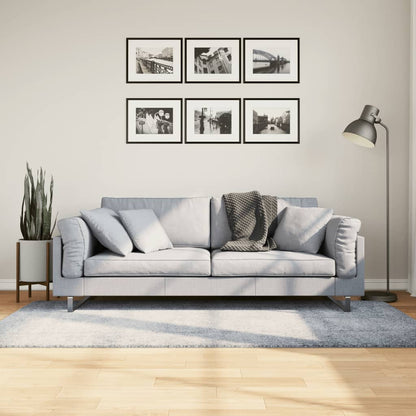 Tappeto Shaggy PAMPLONA a Pelo Lungo Moderno Blu 100x200 cm - homemem39