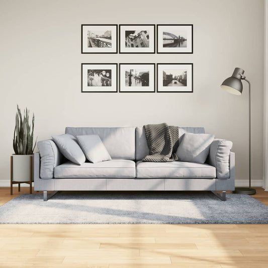 Tappeto Shaggy PAMPLONA a Pelo Lungo Moderno Blu 100x200 cm - homemem39
