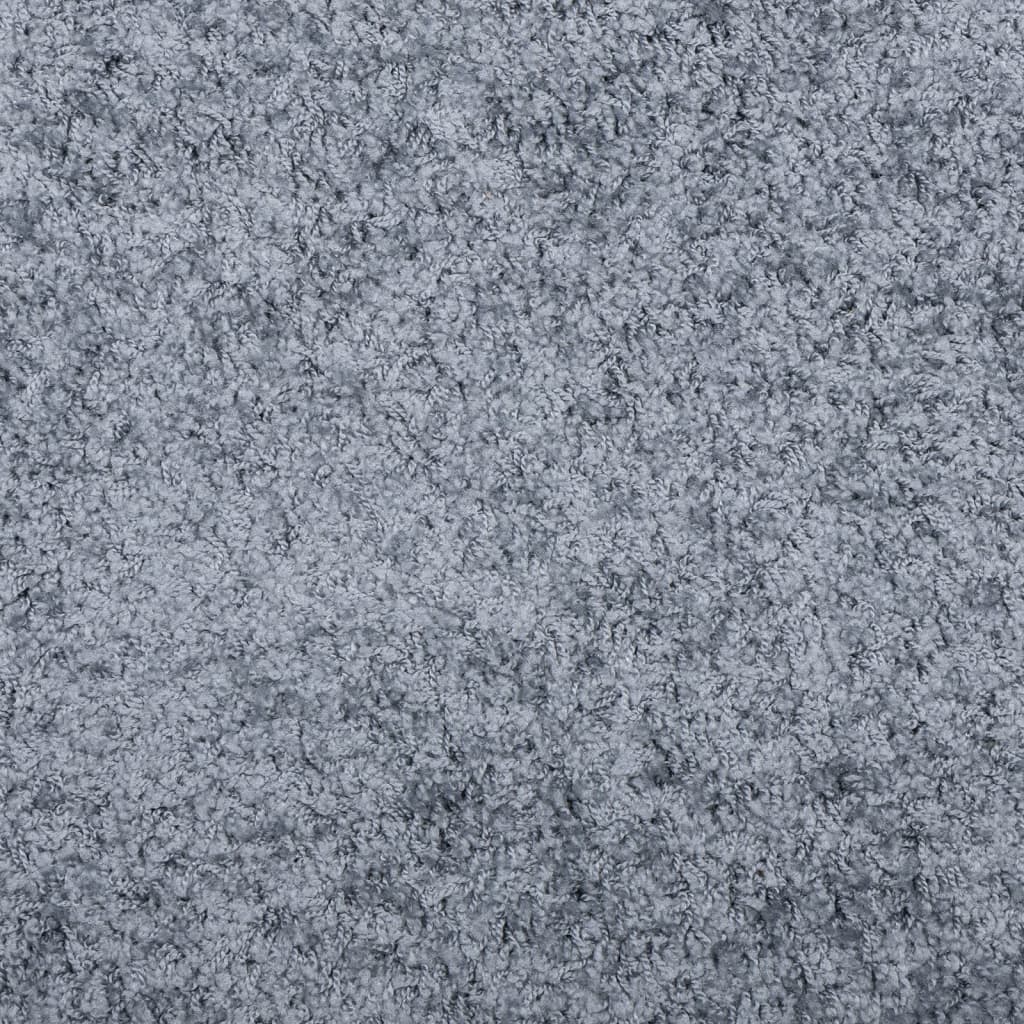 Tappeto Shaggy PAMPLONA a Pelo Lungo Moderno Blu 120x120 cm - homemem39