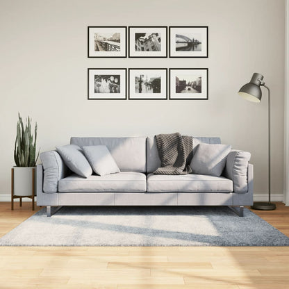 Tappeto Shaggy PAMPLONA a Pelo Lungo Moderno Blu 120x170 cm - homemem39