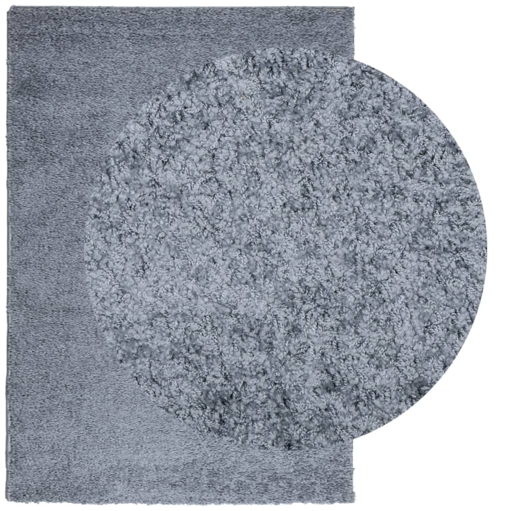 Tappeto Shaggy PAMPLONA a Pelo Lungo Moderno Blu 140x200 cm | homemem39