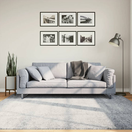 Tappeto Shaggy PAMPLONA a Pelo Lungo Moderno Blu 200x200 cm - homemem39