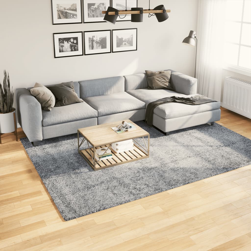 Tappeto Shaggy PAMPLONA a Pelo Lungo Moderno Blu 200x280 cm - homemem39