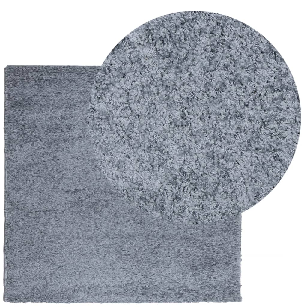 Tappeto Shaggy PAMPLONA a Pelo Lungo Moderno Blu 240x240 cm - homemem39