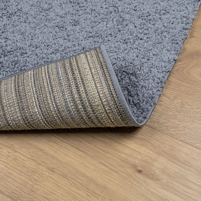 Tappeto Shaggy PAMPLONA a Pelo Lungo Moderno Blu 240x240 cm - homemem39