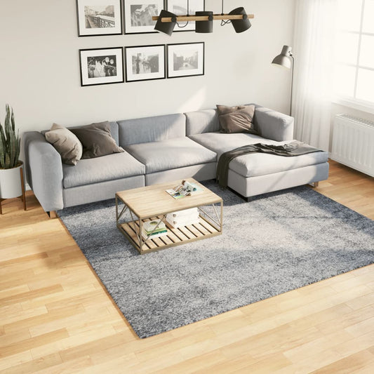 Tappeto Shaggy PAMPLONA a Pelo Lungo Moderno Blu 240x240 cm - homemem39