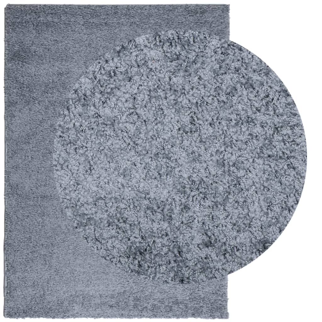 Tappeto Shaggy PAMPLONA a Pelo Lungo Moderno Blu 240x340 cm | homemem39
