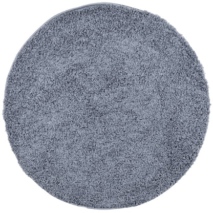 Tappeto Shaggy PAMPLONA a Pelo Lungo Moderno Blu Ø 100 cm - homemem39