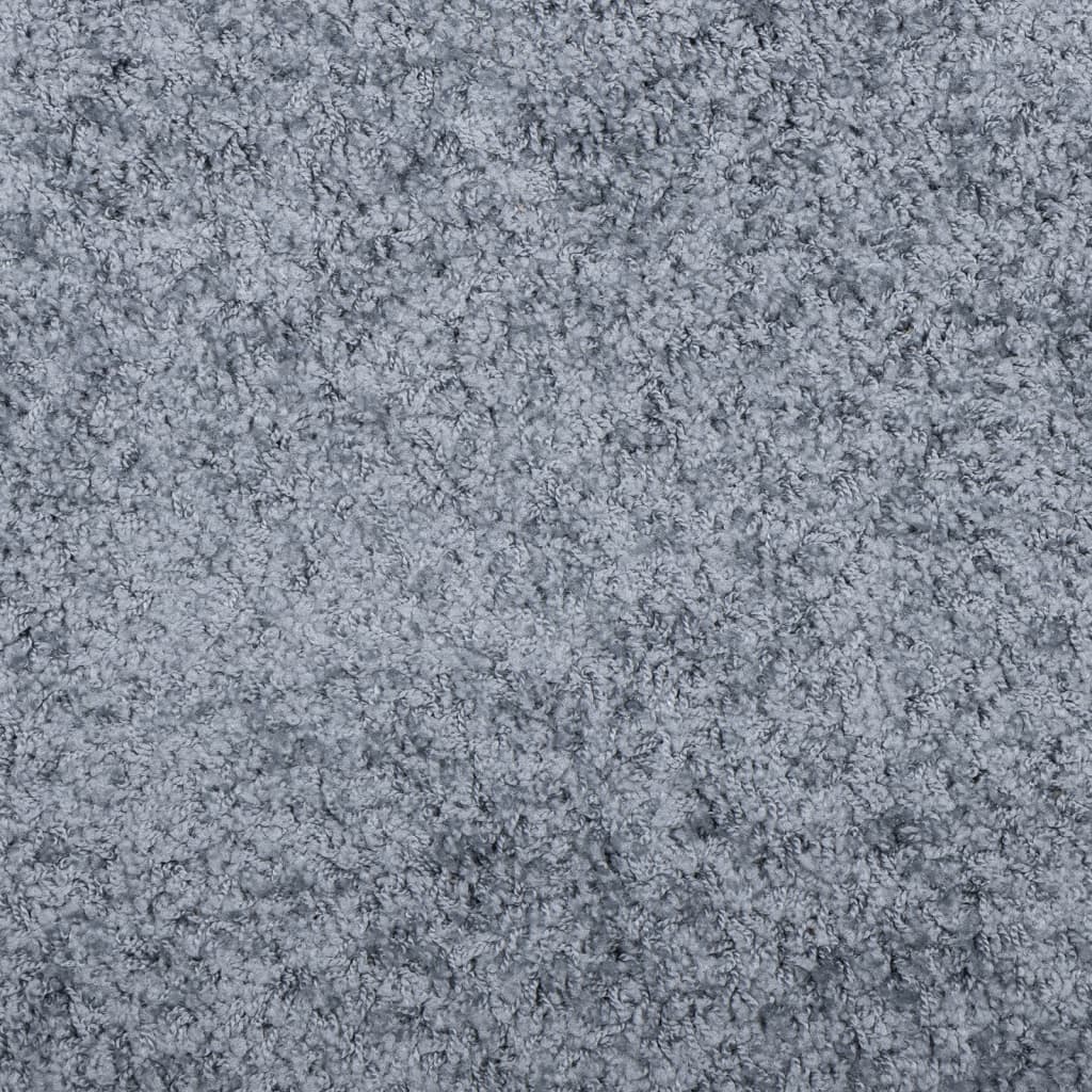 Tappeto Shaggy PAMPLONA a Pelo Lungo Moderno Blu Ø 280 cm | homemem39