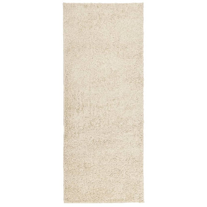 Tappeto Shaggy PAMPLONA a Pelo Lungo Moderno Oro 80x200 cm