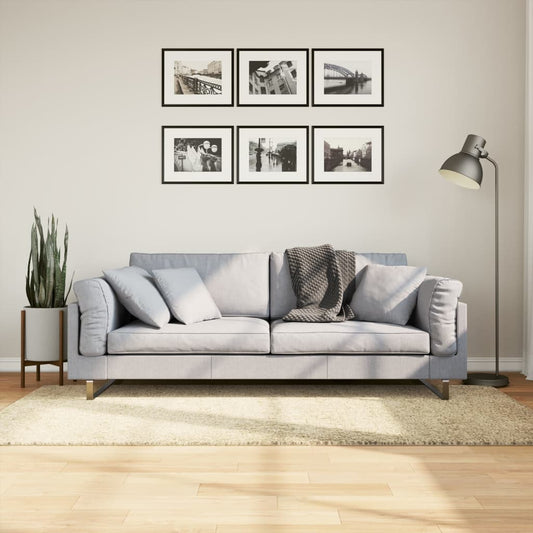 Tappeto Shaggy PAMPLONA a Pelo Lungo Moderno Oro 100x200 cm - homemem39
