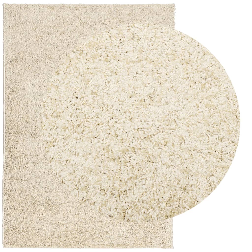 Tappeto Shaggy PAMPLONA a Pelo Lungo Moderno Oro 140x200 cm - homemem39