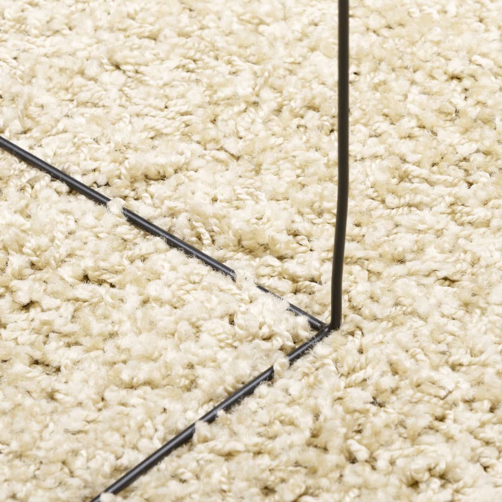 Tappeto Shaggy PAMPLONA a Pelo Lungo Moderno Oro 140x200 cm - homemem39
