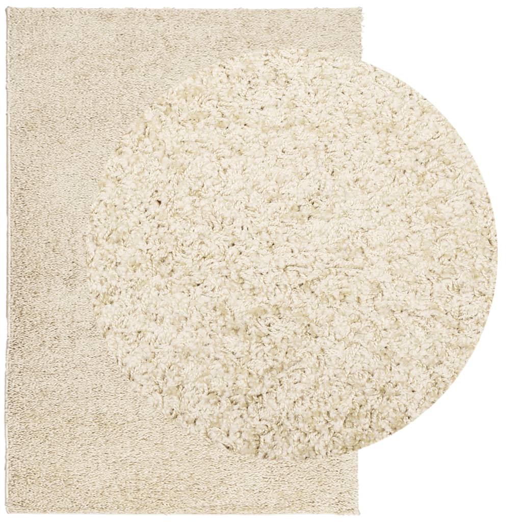 Tappeto Shaggy PAMPLONA a Pelo Lungo Moderno Oro 160x230 cm - homemem39
