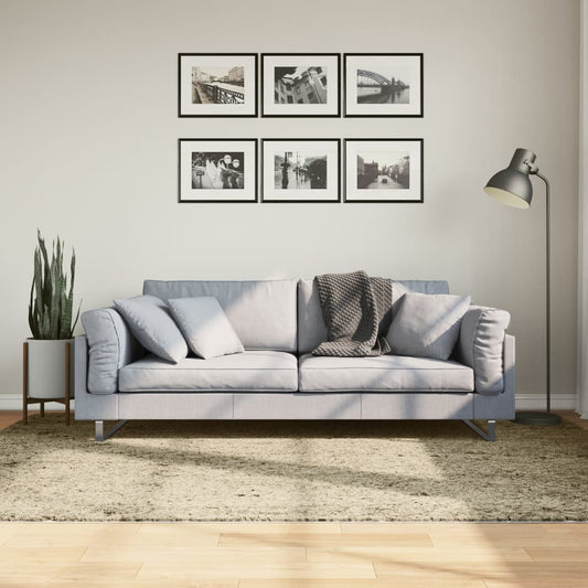 Tappeto Shaggy PAMPLONA a Pelo Lungo Moderno Oro 160x230 cm - homemem39