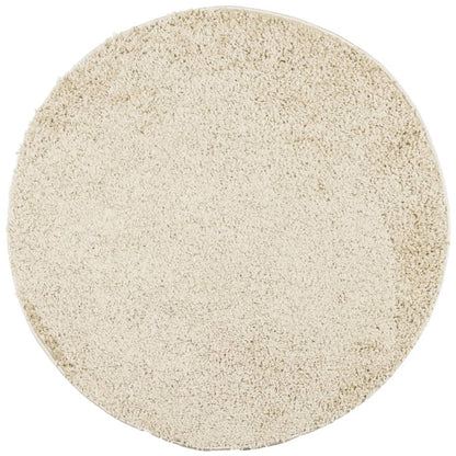 Tappeto Shaggy PAMPLONA a Pelo Lungo Moderno Oro Ø 100 cm - homemem39