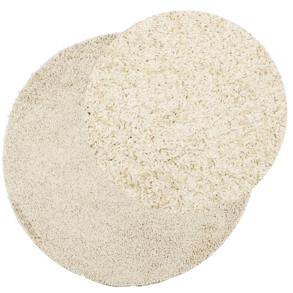 Tappeto Shaggy PAMPLONA a Pelo Lungo Moderno Oro Ø 100 cm - homemem39