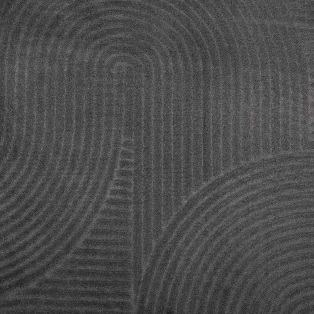 Tappeto IZA a Pelo Corto Aspetto Scandinavo antracite 140x200cm - homemem39
