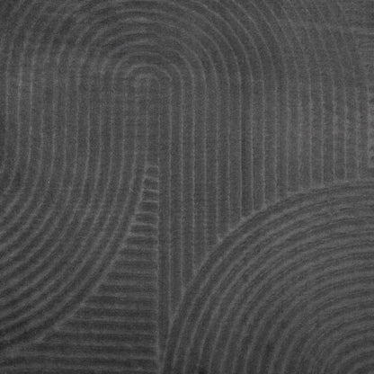 Tappeto IZA a Pelo Corto Aspetto Scandinavo antracite 140x200cm - homemem39