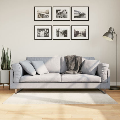Tappeto IZA a Pelo Corto Aspetto Scandinavo Crema 80x150 cm - homemem39
