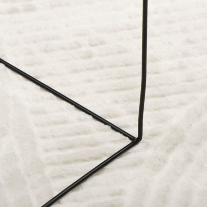 Tappeto IZA a Pelo Corto Aspetto Scandinavo Crema 100x200 cm - homemem39