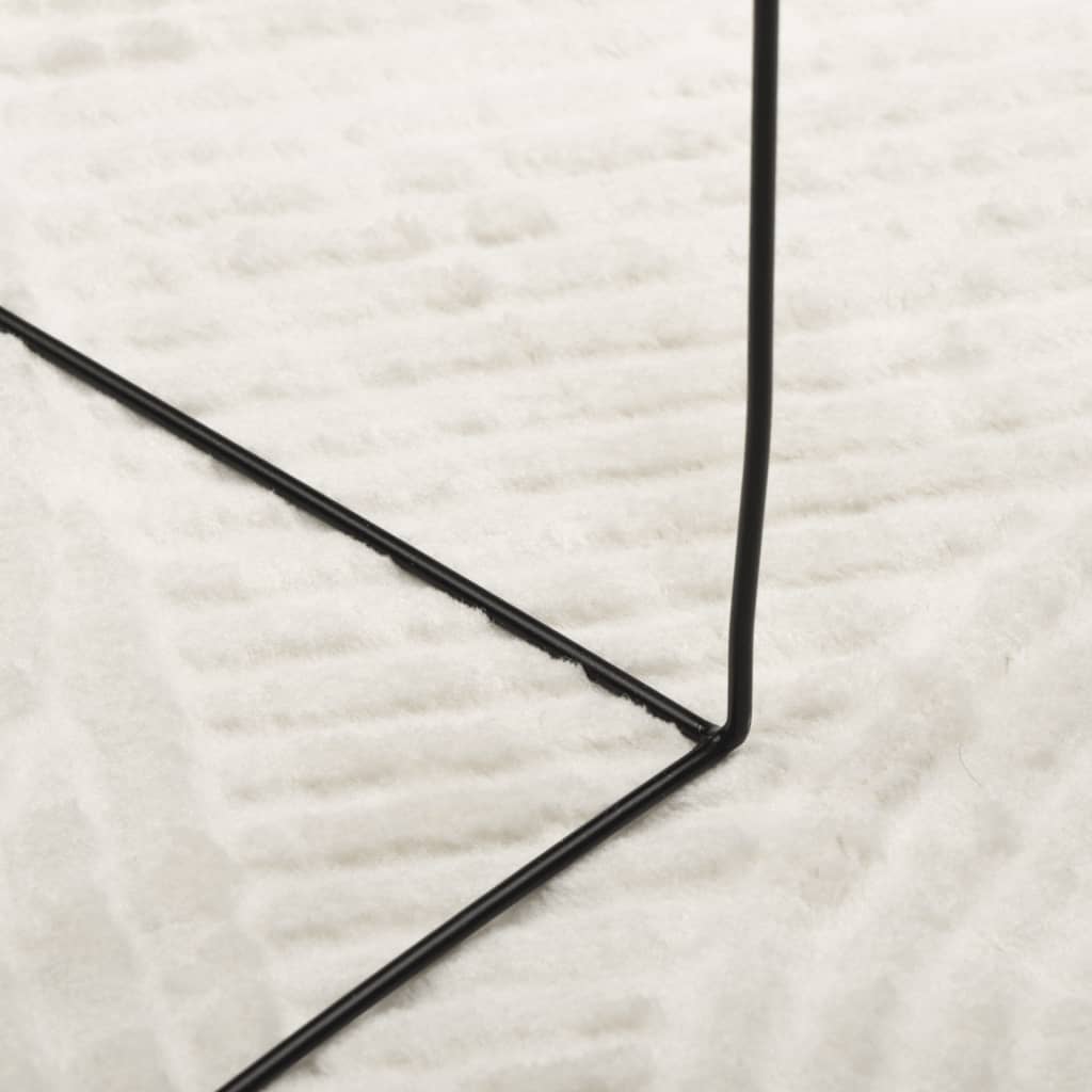 Tappeto IZA a Pelo Corto Aspetto Scandinavo Crema 160x230 cm - homemem39