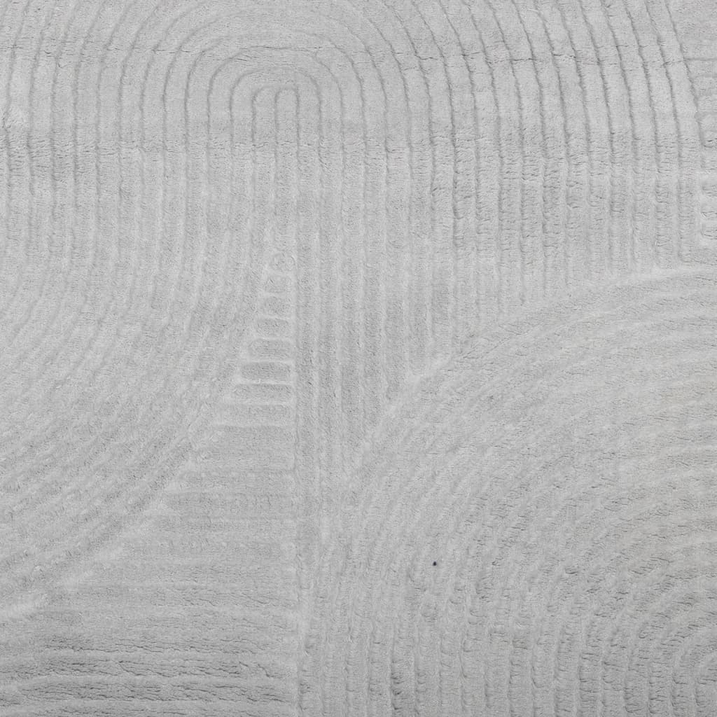 Tappeto IZA a Pelo Corto con Aspetto Scandinavo Grigio Ø 100 cm - homemem39