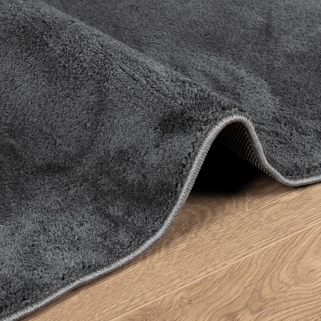 Tappeto OVIEDO a Pelo Corto Antracite 60x110 cm - homemem39